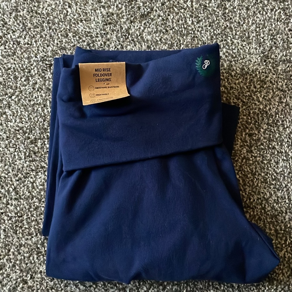 Navy Blue High-Waisted Leggings